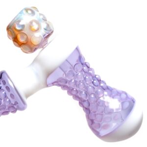 Shop Goo Roo Designs - 21" Hammer Bubbler - Purple & White in australian