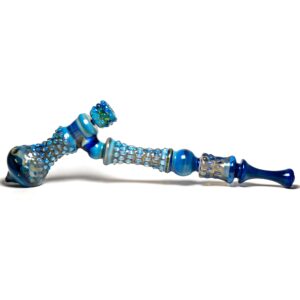 Shop Goo Roo Designs - 26" Hammer Bubbler - Blue Fume & Smoke in australian