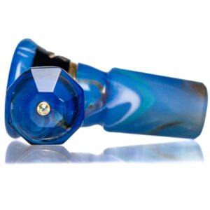 Shop Green T Glass - 18mm Slide - Stars & Water in australian