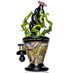 Shop Green T Glass - Temple Tube - Lysergic Dream in australian