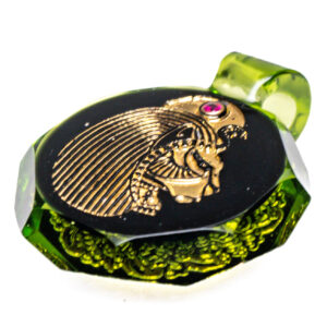Shop Green T Glass - Faceted Pendant - Lion - Haterade in australian