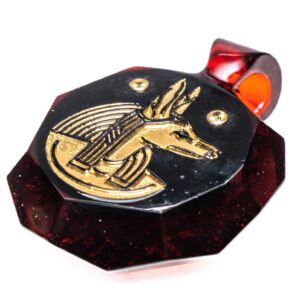 Shop Green T Glass - Faceted Pendant - Anubis - Pomegranate in australian