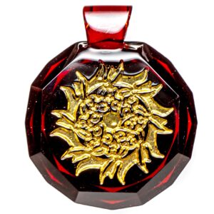 Shop Green T Glass - Faceted Pendant - Anubis - Pomegranate in australian