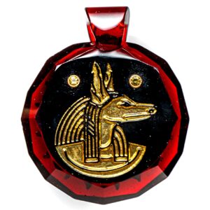 Shop Green T Glass - Faceted Pendant - Anubis - Pomegranate in australian