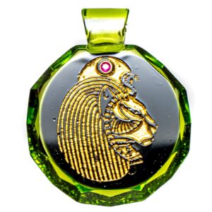 Shop Green T Glass - Faceted Pendant - Lion - Haterade in australian