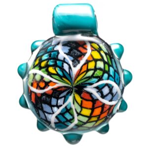 Shop Bobby Ingram - Warted Fillacello Pendant - Rainbow & Agua in australian