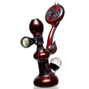 Shop Aaron Vigil - Standup Bubbler - Red & Jailhouse Linework in australian
