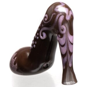 Shop Dellene Peralta - High Heel Shoe Pipe - Brown & Pink Cadillac in australian