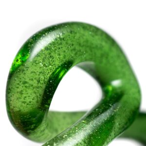 Shop Natey Love - Infinity Loop Pendant - Pipe Love - Green Stardust in australian