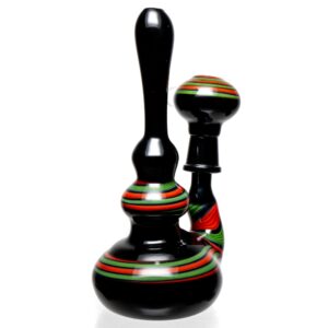 Shop Barto - Fixed Mini Rig - Black w/ Green & Orange Swirl #1 in australian