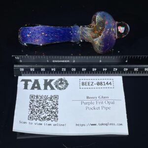 Shop Purple Frit Opal Pocket Pipe in australian