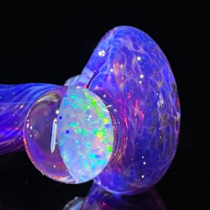 Shop Purple Plasma Pipe with Opal Coin in australian