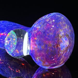 Shop Purple Plasma Pipe with Opal Coin in australian