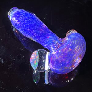 Shop Purple Plasma Pipe with Opal Coin in australian