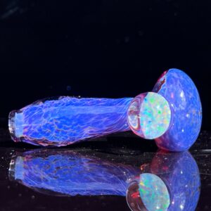 Shop Purple Plasma Pipe with Opal Coin in australian