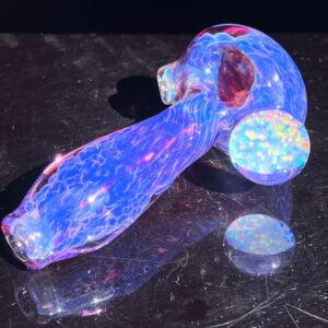 Shop Purple Plasma Pipe with Opal Coin in australian