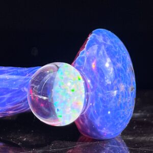 Shop Purple Plasma Pipe with Opal Coin in australian