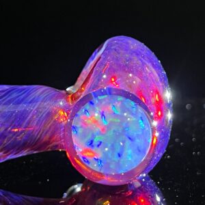 Shop Purple Plasma Pipe with Opal Coin in australian