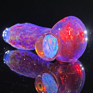 Shop Purple Plasma Pipe with Opal Coin in australian