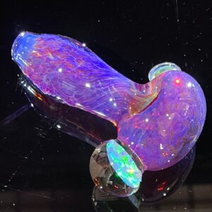 Shop Purple Plasma Pipe with Opal Coin in australian