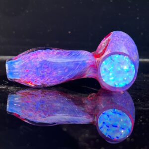 Shop Purple Plasma Pipe with Opal Coin in australian