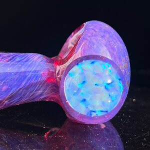 Shop Purple Plasma Pipe with Opal Coin in australian