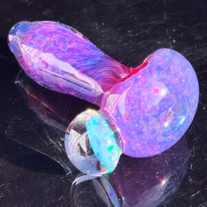 Shop Purple Plasma Pipe with Opal Coin in australian
