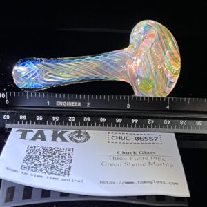 Shop Thick Fume Pipe Green Slyme Marble in australian