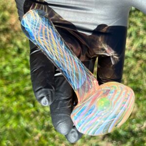 Shop Thick Fume Pipe Green Slyme Marble in australian