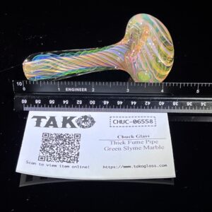 Shop Thick Fume Pipe Green Slyme Marble in australian