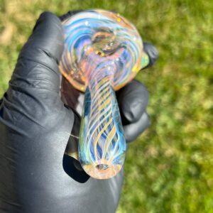 Shop Thick Fume Pipe Green Slyme Marble in australian