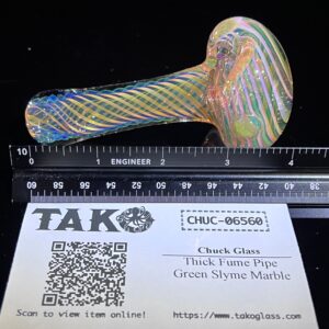 Shop Thick Fume Pipe Green Slyme Marble in australian