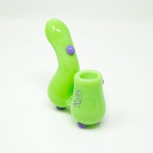 Shop 3.5" AFM Groovy Glass Sherlock Hand Pipe in australian