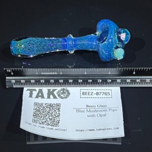Shop Blue Mushroom Pipe with Opal in australian