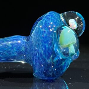 Shop Blue Mushroom Pipe with Opal in australian