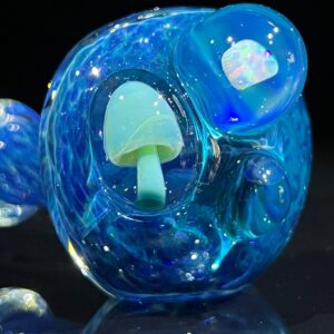 Shop Blue Mushroom Pipe with Opal in australian
