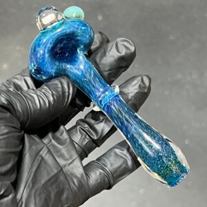 Shop Blue Mushroom Pipe with Opal in australian