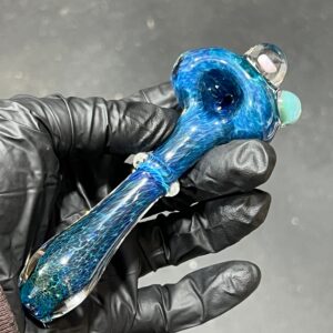 Shop Blue Mushroom Pipe with Opal in australian