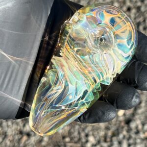 Shop Gold Fume Egg Spoon in australian