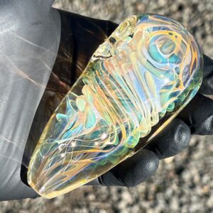 Shop Gold Fume Egg Spoon in australian