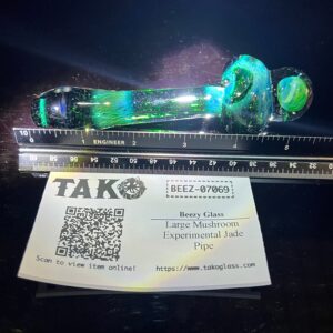 Shop Large Mushroom Experimental Jade Pipe in australian