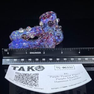 Shop Purple Peanut Pipes + Purple Marble Hammer Combo in australian