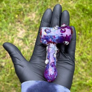 Shop Purple Peanut Pipes + Purple Marble Hammer Combo in australian