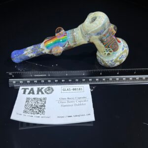 Shop Glass Berry Cupcake Hammer Bubbler in australian