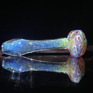 Shop Purple Magic Frit Scribble Pipe in australian