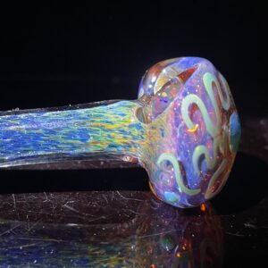 Shop Purple Magic Frit Scribble Pipe in australian