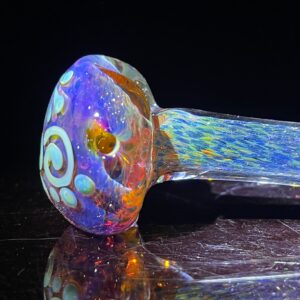 Shop Purple Magic Frit Scribble Pipe in australian