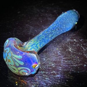 Shop Purple Magic Frit Scribble Pipe in australian