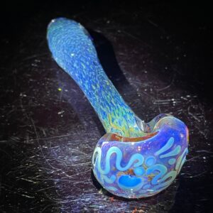 Shop Purple Magic Frit Scribble Pipe in australian
