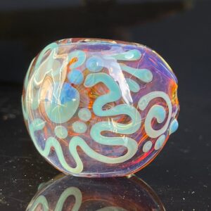 Shop Purple Magic Frit Scribble Pipe in australian